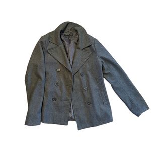 Grey peacoat